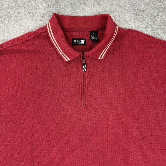 Bundle Izod Golf Stretch Jacket PING 1/4 Zip Polo Sweater Long Sleeve Shirt XL - Picture 8 of 9
